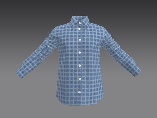 虚拟服装-格子衬衫（by MD）