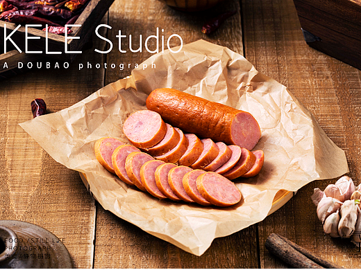 卤货烤鸭香肠拍摄