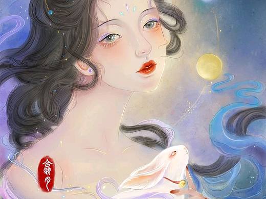 月神（个人主页-ZNjA1NjY2NDA=） - 艺术插画 - 站酷设计师八日蝉d翕月原创素材 - 站酷ZCOOL