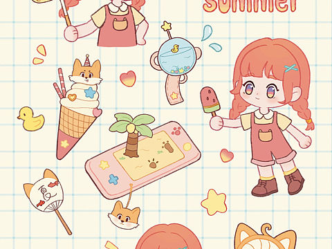 夏日贴纸🌟