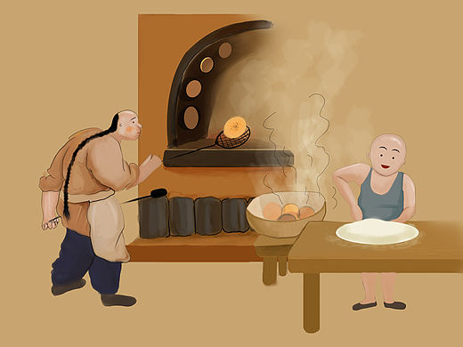 插画――传统美食IP