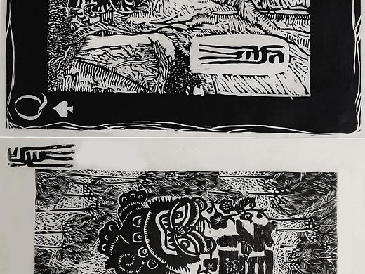 版画--黑白木刻