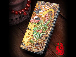 牛小汪皮雕錢包