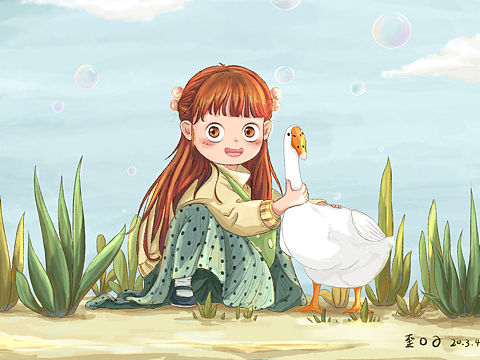练习插画—小梦鱼（个人主页-ZNDM3Mzk0MzY=） - 儿童插画 - 站酷设计师歪口子原创素材 - 站酷ZCOOL