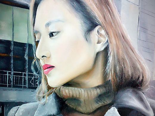 人物油画100cmX140cm