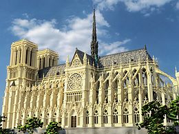 體素建筑與渲染-巴黎圣母院