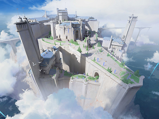 场景基础主讲&研修场景助讲陈克凡新图《空中城堡》