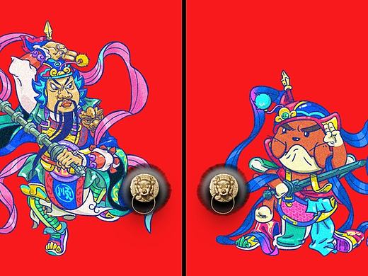 金太顺门神
