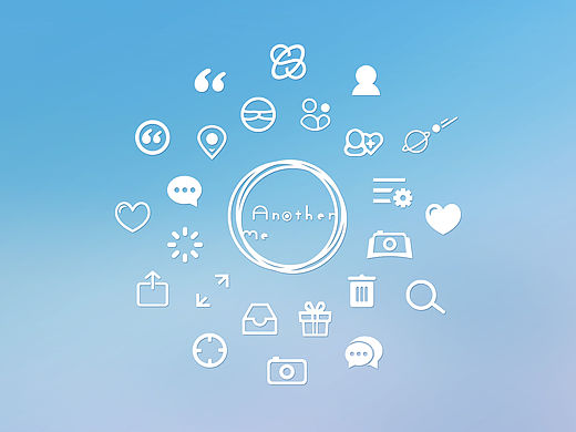 世界上的另一个我（another me)移动设备界面 APP 