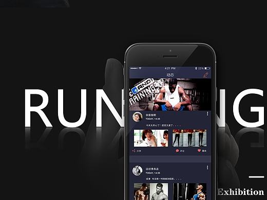 健身APP（个人主页-ZMjEwNzM5MTI=） - APP界面 - 站酷设计师Qi先生原创素材 - 站酷ZCOOL