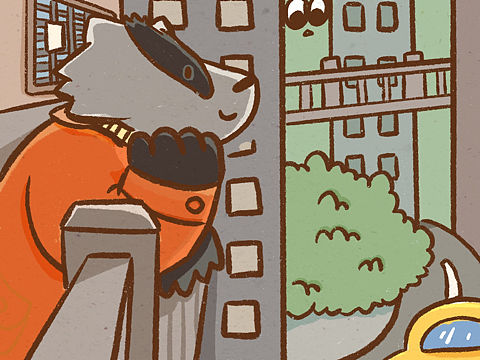 狗獾（个人主页-ZNTYxMjcxMDA=） - 儿童插画 - 站酷设计师叫胖虎哥哥原创素材 - 站酷ZCOOL