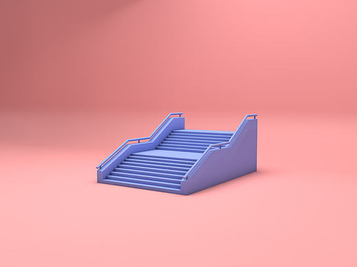粉色+蓝色 