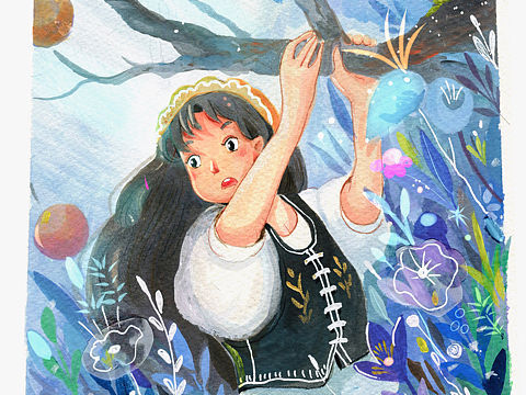 儿童杂志内页插画