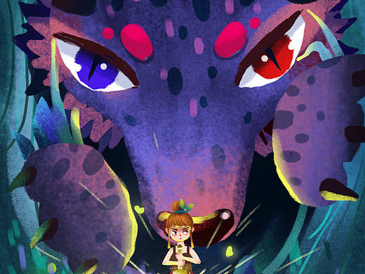 狼來了（插畫）（個人主頁-ZNDY5NTg1NDA=） - 創(chuàng)作習(xí)作 - 站酷設(shè)計師芒芒果干原創(chuàng)素材 - 站酷ZCOOL