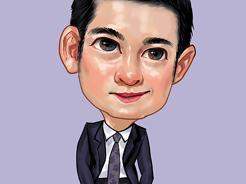 夸张风格手绘人物