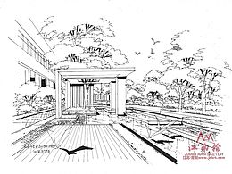 【江南绘】景观手绘老师课堂示范作品
