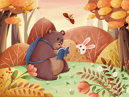 动物小场景（个人主页-ZNjUyNzY1Njg=） - 儿童插画 - 站酷设计师YTongbaby原创素材 - 站酷ZCOOL