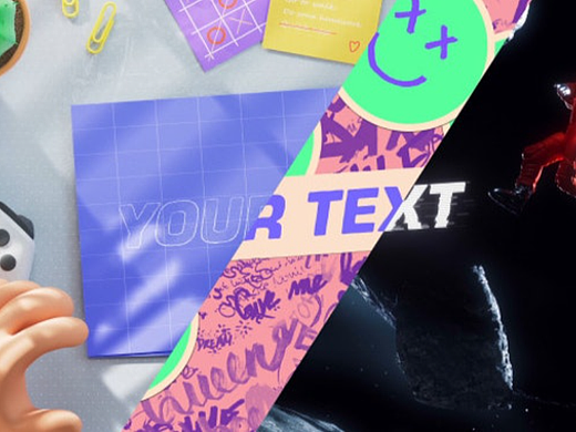 AE模板|卡通文字标题字幕开场动感儿童LOGO开场片头