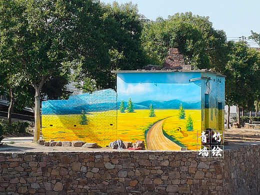 烧烤墙绘创意墙绘饭店墙绘