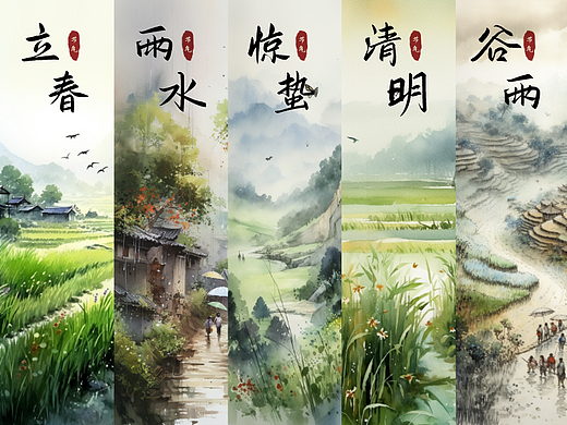 2023 | 水墨 二十四节气插画合集