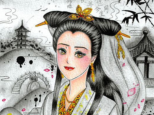 赵雅芝i新白娘子传奇戏说乾隆原创画