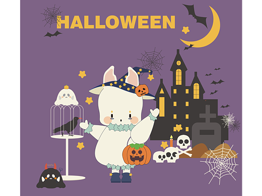 万圣节呜呜呜（个人主页-ZNjI0MjczNDA=） - 创作习作 - 站酷设计师一颗小饼干呀原创素材 - 站酷ZCOOL