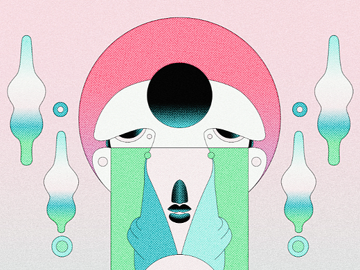 矢量怪兽插画