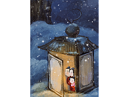 大寒?藏在雪地里的燈籠屋
