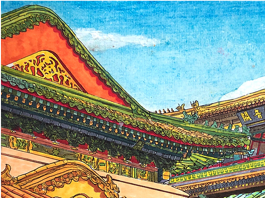 手绘系列作品|《手绘故宫》作品二