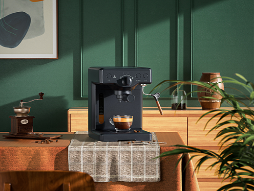 咖啡机---室内场景渲染（个人主页-ZNjM0MTczMjg=） - 产品 - 站酷设计师007号原创素材 - 站酷ZCOOL