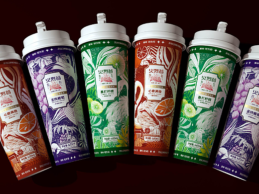 AONE黑脈 |火烈谷果茶包裝設(shè)計（個人主頁-ZNjYxNzc3MDg=） - 品牌 - 站酷設(shè)計師AONE黑脈設(shè)計原創(chuàng)素材 - 站酷ZCOOL