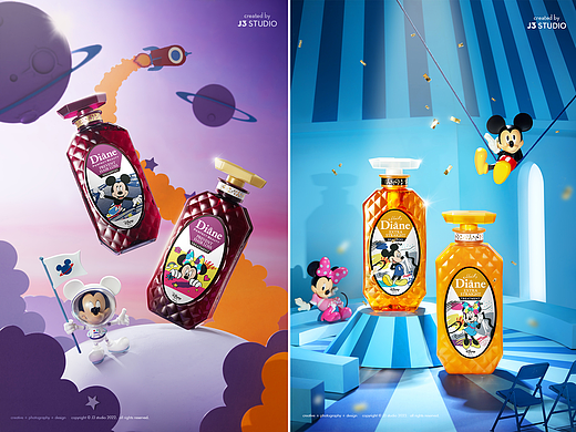 米奇的奇妙幻想 I Moist Diane洗发水迪士尼联名拍摄