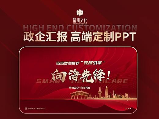 政府党建 汇报PPT