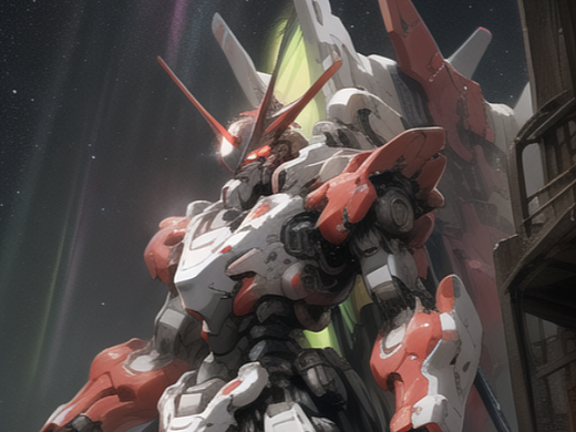 一波ai生成的机甲啦