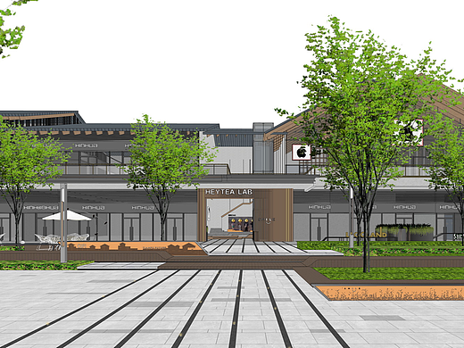 旭辉天府未来中心示范区景观SU模型下载