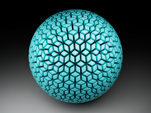 Sci科研绘图教程|如何用3dmax拓扑工具做多孔球结构