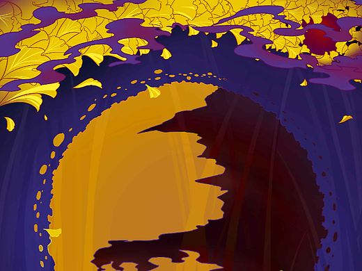 主题插画《阅微草堂笔记:异彩》