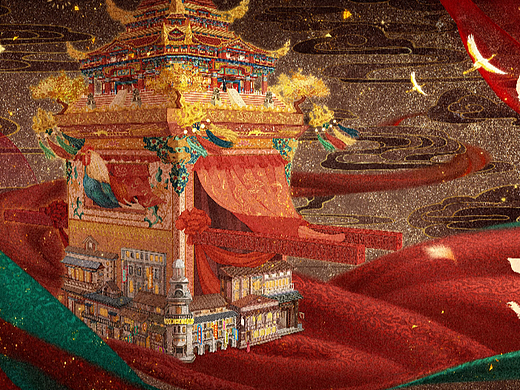 《请君》  影视剧概念手绘海报