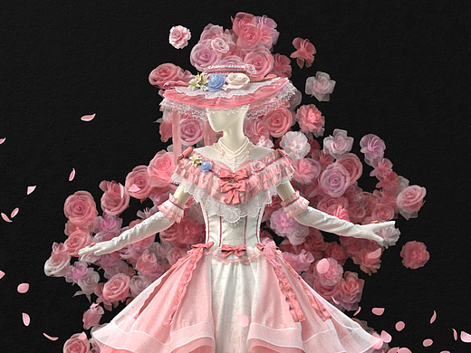 花嫁系列洛丽塔Lolita服饰【blender入门作品】