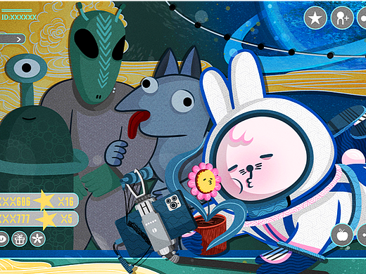星際幻想生活 | LABI拉比兔（個(gè)人主頁(yè)-ZNjE5NzA3OTI=） - IP形象 - 站酷設(shè)計(jì)師aaaamieya原創(chuàng)素材 - 站酷ZCOOL