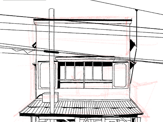新的一年我想创造一个系列画有趣的房子