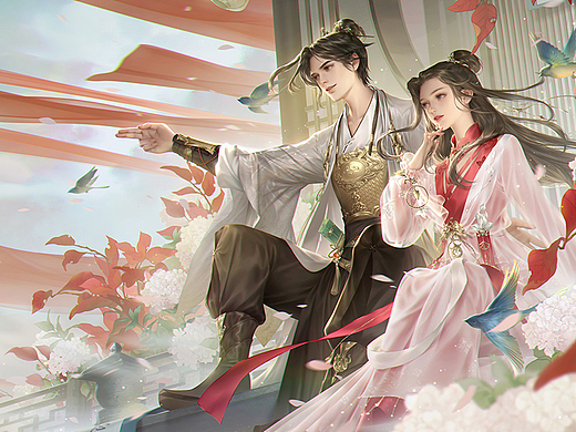 大话西游联名至尊宝紫霞时装-520海报