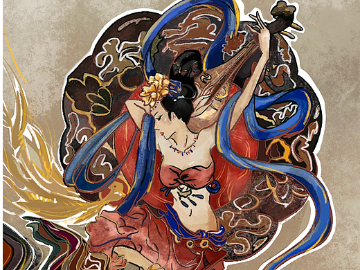 敦煌壁画-插画创造