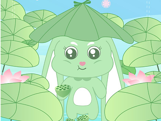 大暑治愈手绘壁纸