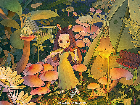 兔精灵系列插画