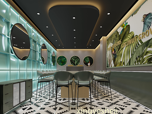 娱乐空间，餐饮空间