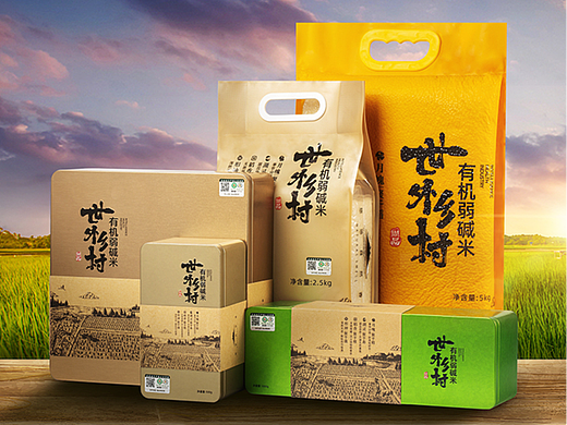 世外乡村有机弱碱米