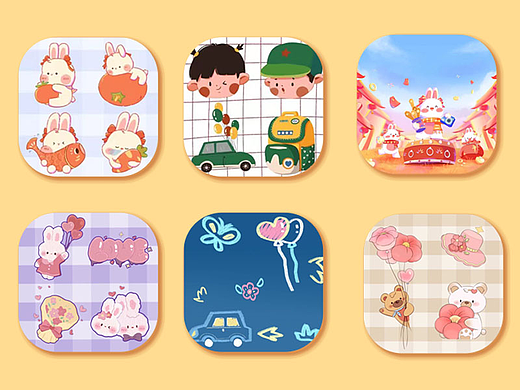 小迪×美圖秀秀貼紙&邊框&banner（個人主頁-ZNjUxMDI3Mjg=） - 商業(yè)插畫 - 站酷設(shè)計師小迪XD原創(chuàng)素材 - 站酷ZCOOL