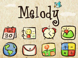 Melody|兩小無猜（個(gè)人主頁-ZMjM3NTE4NA==） - 主題/皮膚 - 站酷設(shè)計(jì)師哈秋Achoo原創(chuàng)素材 - 站酷ZCOOL