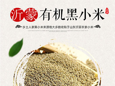 沂蒙山旮旯农产品 黑小米淘宝详情页
